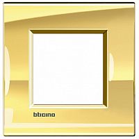 Рамка 1 пост LIVING LIGHT, золотой |  код. LNA4802OA |  Bticino